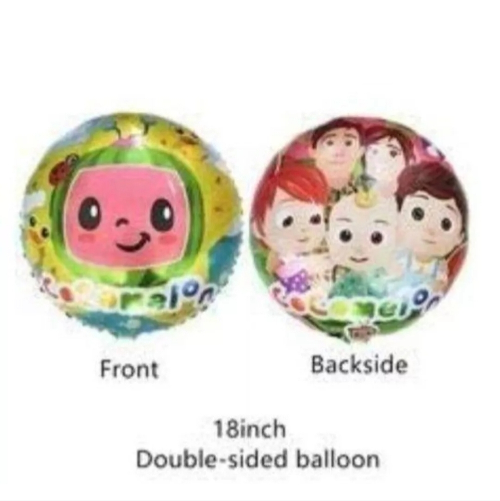 Cocomelon double sided foil balloon set of 2